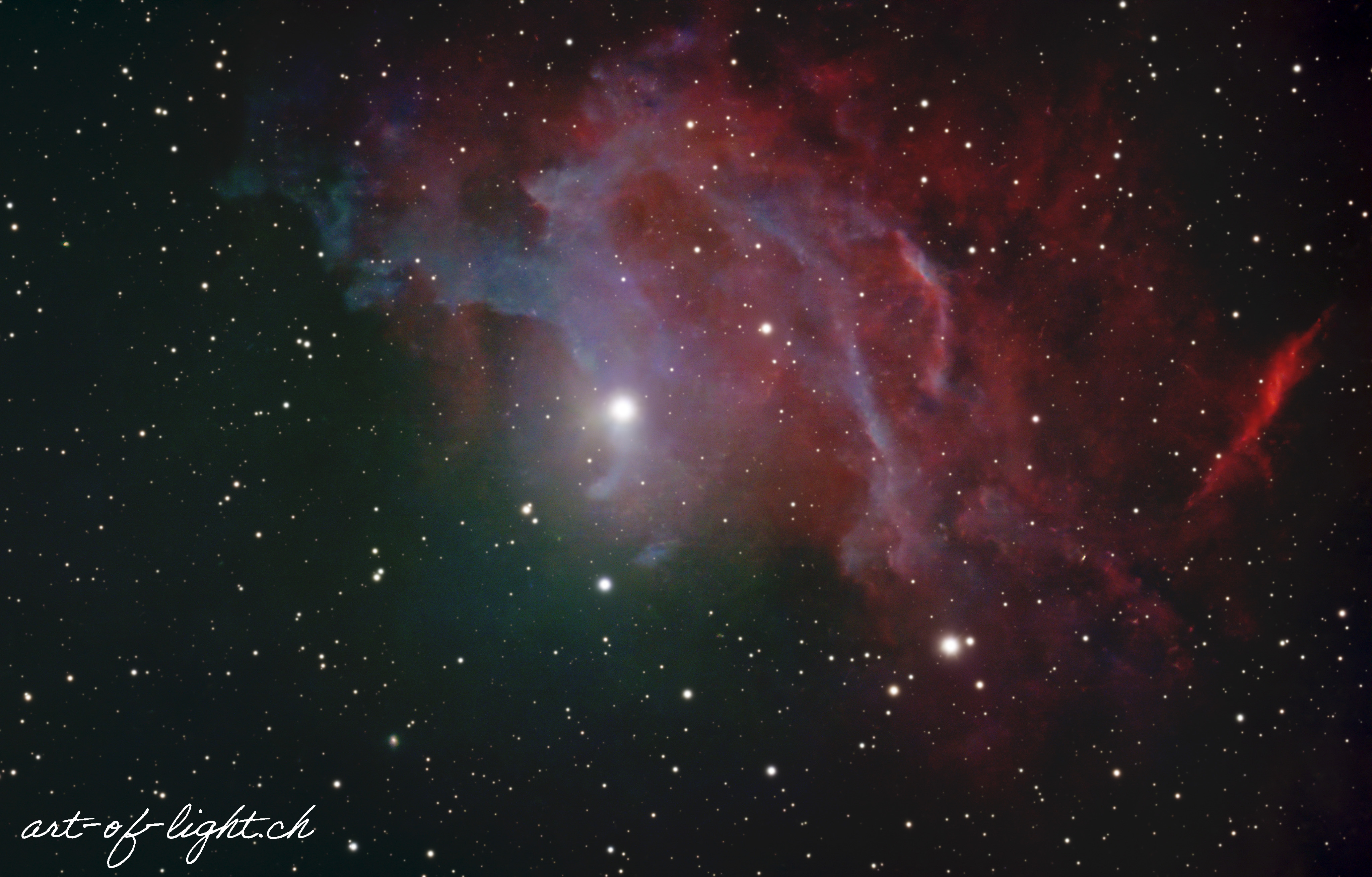 IC 405 Flaming Star Nebula