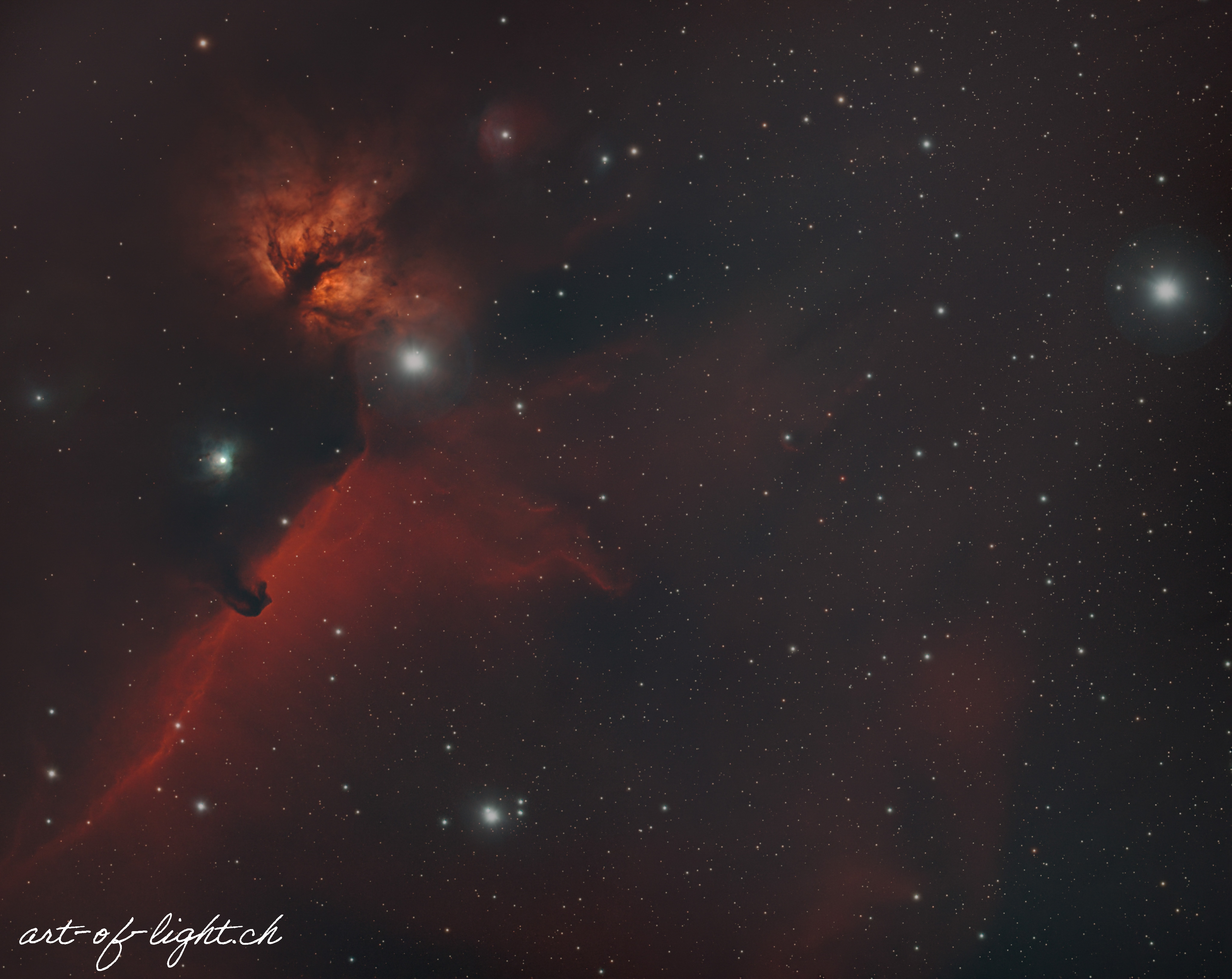 Horsehead Nebula short exposures